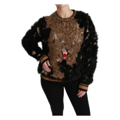 Dolce & Gabbana Rabbit Fur Ullgenser Black - Elegant Strikkegenser for Damer -Dame-strikkegensere Salg unnamed file 230