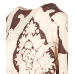 Etro Rundhalset Genser i Beige - Elegant Strikkejakke for Damer