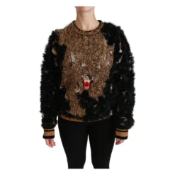 Dolce & Gabbana Rabbit Fur Ullgenser Black - Elegant Strikkegenser for Damer -Dame-strikkegensere Salg unnamed file 232