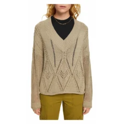 Esprit Rød Strikkegenser for Damer - Myk og Stilfull Overdel -Dame-strikkegensere Salg unnamed file 236