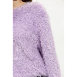 1017 ALYX 9SM Faux Fur Sweater Purple - Premium Dame Overdeler