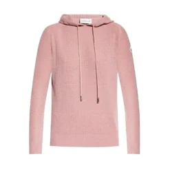 Moncler Hoodie Pink - Elegant Dameoverdel i Strikk