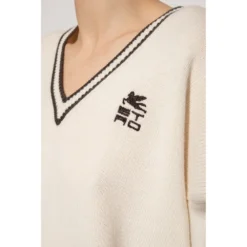 Etro Sweater With Logo Beige - Elegant Dame Overdeler i Strikk -Dame-strikkegensere Salg unnamed file 2373