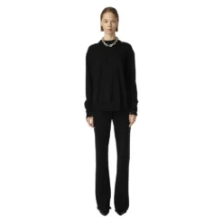 Han Kjøbenhavn Boyfriend Knit Black - Strikkejakke for Damer