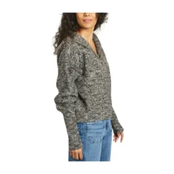 Mes Demoiselles Jerry Sweater Gray - Elegant Strikkejakke for Damer