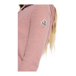 Moncler Hoodie Pink - Elegant Dameoverdel i Strikk -Dame-strikkegensere Salg unnamed file 240
