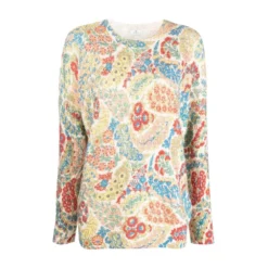 Etro Sweater Beige - Elegant Strikkejakke for Dame