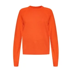 Samsøe Samsøe Boston Sweater Orange - Strikkejakke for Dame