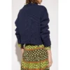 Marni Logo Blå Genser - Elegant Strikkegenser for Damer