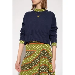 Marni Logo Blå Genser - Elegant Strikkegenser for Damer -Dame-strikkegensere Salg unnamed file 2443