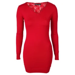 RĂžd SII Genser Red - Elegant strikket genser for damer