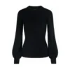 Ella&il Mathilda Sweater Black - Elegant strikkejakke for damer