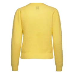 Second Female Gul Brooky Strikkegenser - Elegant og behagelig strikkejakke for damer