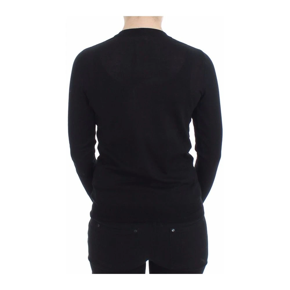 Dolce & Gabbana Crewneck Sweater Pull Top Black - Elegant Dame Overdeler 2 Dolce & Gabbana Crewneck Sweater Pull Top Black - Elegant Dame Overdeler - Bilde 2