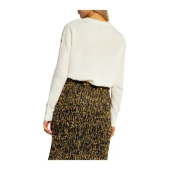 Moncler Round-Neck Knitwear Beige - Elegant Dame Strikkegenser -Dame-strikkegensere Salg unnamed file 258