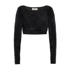 AMBUSH Cropped Sweater Black - Strikkejakke for Damer -Dame-strikkegensere Salg unnamed file 2583