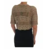 Dolce & Gabbana Crochet Knitted Floral Sweater Beige - Elegant Dame Overdeler