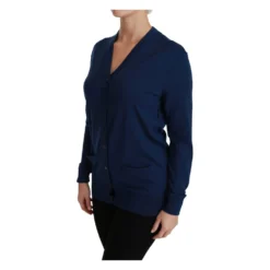 Dolce & Gabbana Blå Knapp Cardigan Genser - Elegant Strikkejakke for Damer 8 Dolce & Gabbana Blå Knapp Cardigan Genser - Elegant Strikkejakke for Damer -Dame-strikkegensere Salg unnamed file 2599