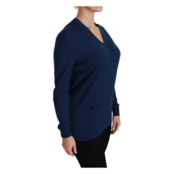 Dolce & Gabbana Blå Knapp Cardigan Genser - Elegant Strikkejakke for Damer 9 Dolce & Gabbana Blå Knapp Cardigan Genser - Elegant Strikkejakke for Damer -Dame-strikkegensere Salg unnamed file 2600