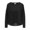ONLY Brienna Pullover Black - Elegant strikkejakke for kvinner