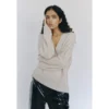 Birgitte Herskind Frodo Knit V-Neck Genser & Cardigan Beige - Elegant Strikkejakke for Damer