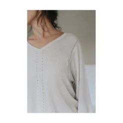 GAI+LISVA Brun Strikkejakke - Elegant Overdel for Damer