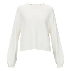 Drykorn Casual Sweater With Overcovered Shoulder White - Elegant Dame Strikkejakke -Dame-strikkegensere Salg unnamed file 2654