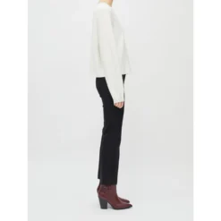 Drykorn Casual Sweater With Overcovered Shoulder White - Elegant Dame Strikkejakke -Dame-strikkegensere Salg unnamed file 2655