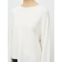 Drykorn Casual Sweater With Overcovered Shoulder White - Elegant Dame Strikkejakke -Dame-strikkegensere Salg unnamed file 2657