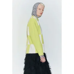 Baum Und Pferdgarten Rundhalset Genser i Grønn - Elegant Strikkejakke for Damer -Dame-strikkegensere Salg unnamed file 2691