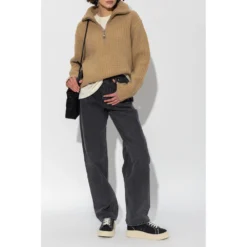 Eytys Neo Sweater Beige - Strikkejakke for Dame