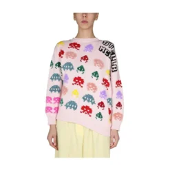 Stella McCartney Gamer Sweater Beige - Elegant Dameoverdel i Strikk -Dame-strikkegensere Salg unnamed file 272