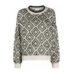 Brunello Cucinelli Rundhalset strikkejakke i beige - Elegant dameoverdel -Dame-strikkegensere Salg unnamed file 2737