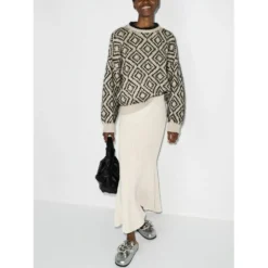 Brunello Cucinelli Rundhalset strikkejakke i beige - Elegant dameoverdel -Dame-strikkegensere Salg unnamed file 2738