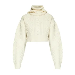 Comme des Garçons Hooded Turtleneck Top Beige - Dame Overdeler Strikkejakker & Gensere -Dame-strikkegensere Salg unnamed file 276