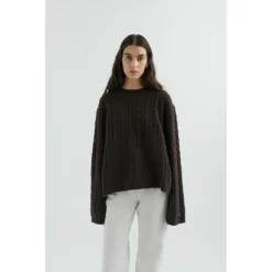 Axel Arigato Tidal Sweater Brown - Strikkejakke for Dame -Dame-strikkegensere Salg unnamed file 2772