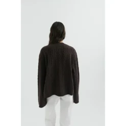 Axel Arigato Tidal Sweater Brown - Strikkejakke for Dame -Dame-strikkegensere Salg unnamed file 2773