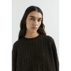 Axel Arigato Tidal Sweater Brown - Strikkejakke for Dame -Dame-strikkegensere Salg unnamed file 2774