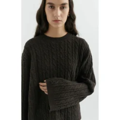 Axel Arigato Tidal Sweater Brown - Strikkejakke for Dame -Dame-strikkegensere Salg unnamed file 2778