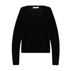 IRO Lilween Cashmere Sweater Black - Elegant Dameoverdel i Mykt Kasjull -Dame-strikkegensere Salg unnamed file 2793
