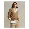 Polo Ralph Lauren Melange Genser Brun - Elegant strikkeplagg for kvinner