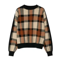 Rodebjer Brun Rundhalset Strikkegenser - Elegant og Komfortabel Dameoverdel -Dame-strikkegensere Salg unnamed file 283