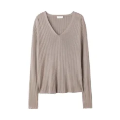 Tiger Of Sweden Sagai Pull Brown - Elegant strikkejakke for damer