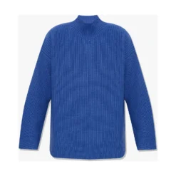 See by Chloé Ribbed Sweater Blue - Elegant Strikkegenser for Damer -Dame-strikkegensere Salg unnamed file 2851
