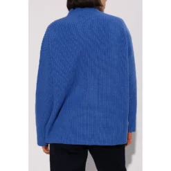 See by Chloé Ribbed Sweater Blue - Elegant Strikkegenser for Damer -Dame-strikkegensere Salg unnamed file 2852