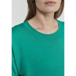 Grønn Signature Genser Fra Jensen Med Rund Hals - Grønn Genser Green | Dame Strikkejakker & Gensere -Dame-strikkegensere Salg unnamed file 2891