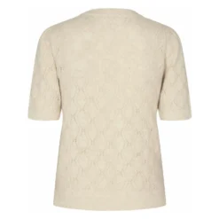 Pieszak Rundhalset Strikkegenser i Beige - Elegant og Komfortabel Dameoverdel -Dame-strikkegensere Salg unnamed file 2924