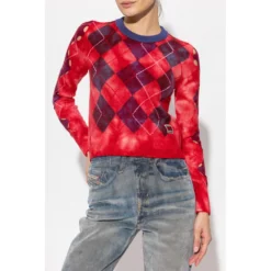 Diesel ‘M-AGDA’ Sweater Red - Dame Overdeler Strikkejakke & Genser -Dame-strikkegensere Salg unnamed file 2927