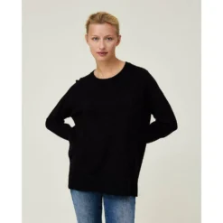 Lexington Lizzie Organic Sweater Black - Bærekraftig og elegant strikkejakke for damer -Dame-strikkegensere Salg unnamed file 2951