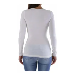 MET Hvit Strikkegenser - Elegant og Komfortabel Dameoverdel